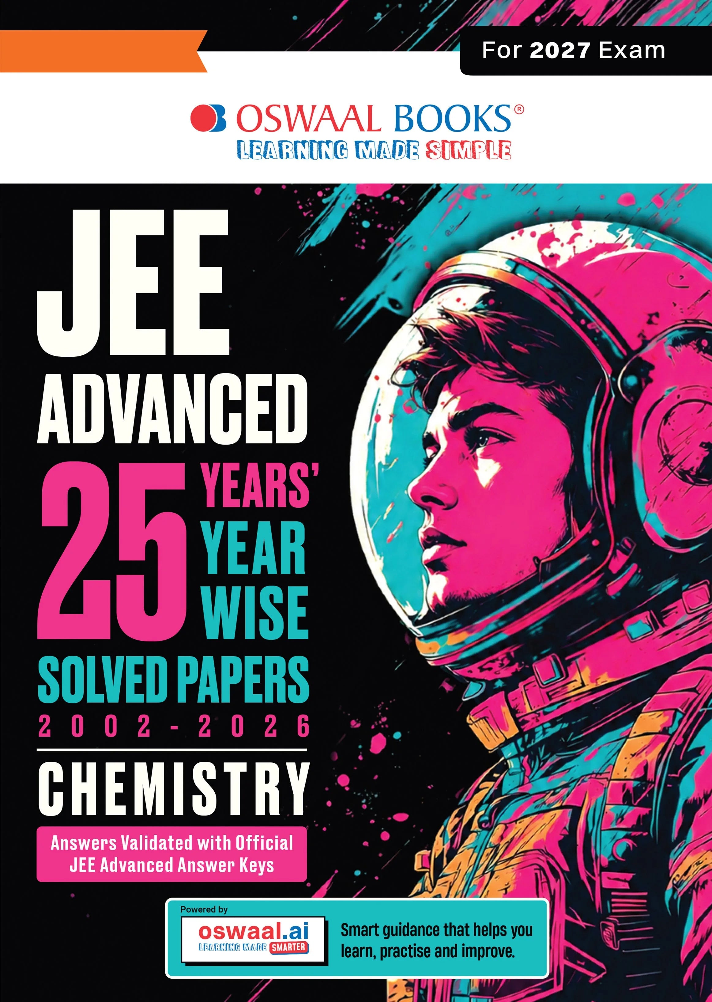 Cover of JEE Advanced 25 Years Year-wise Chemistry Solved Papers by Oswaal Books