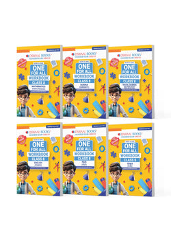 Oswaal NCERT & CBSE One for All Workbook for Class 8 | Mathematics | Science | Social Science | English | Hindi | Sanskrit | Updated as Per NCF | MCQ's | VSA | SA | LA | Set of 6 Books | For Latest Exam