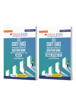 NTA CUET (UG) Chapter-wise Solved Papers Question Bank | English & General Aptitude Test | Set of 2 Books | With Solved Paper 2026 |For 2027 Exam |With Oswaal AI