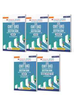 NTA CUET (UG) Chapter-wise Solved Papers Question Bank | English, Physics, Chemistry, Biology & General Test | Set of 5 Books | With Solved Paper 2026 |For 2027 Exam |With Oswaal AI