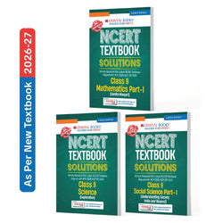 Oswaal CBSE NCERT Textbook Solutions Mathematics Part-1 (Ganita Manjari), Science (Exploration) & Social Science Class 9 (Latest NCERT) Set of 3 Books | Revision Notes, Mind Maps, Solved Intext