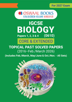 Oswaal IGCSE Topical Past Solved Papers l Biology Vol. 1 (0610) |For 2027 Exam |With Oswaal AI