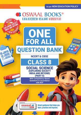CBSE Class-8 One for All Social Science Part-2 (Exploring Society: India and Beyond) For 2026-27 Exam | As Per Latest NCERT & CBSE Syllabus | Chapter-wise Question Bank, Revision Notes, Theory