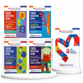 The Growth Playbook Student Journal & CBSE Class 10 Question Bank Set of 5 | English, Maths, Science & Social Science | Academic Planner, Goal Setting, Revision & Pomodoro | 2027 Exam