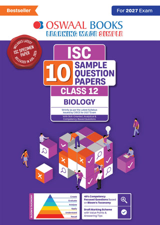 ISC | 10 Sample Question Papers | Class 12 | Biology (For 2027 Exam) Updated Version | With Oswaal AI