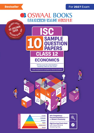 ISC | 10 Sample Question Papers | Class 12 | Economics (For 2027 Exam) Updated Version | With Oswaal AI