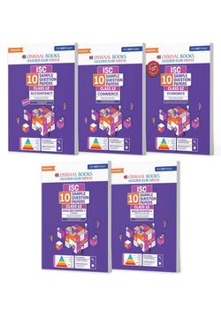 ISC | 10 Sample Question Papers | Class 12 | (Set of 5 Books) Accounts, Commerce, Economics, English Paper 1 & 2 (For 2027 Exam) Updated Version | With Oswaal AI