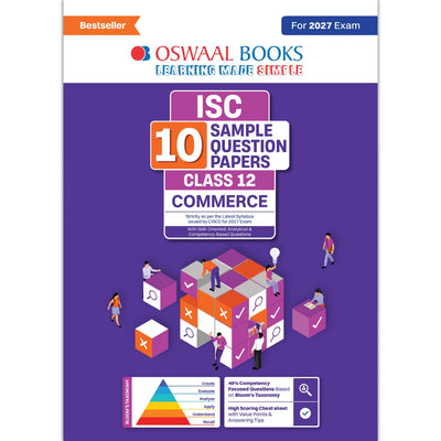 ISC | 10 Sample Question Papers | Class 12 | Commerce (For 2027 Exam) Updated Version | With Oswaal AI