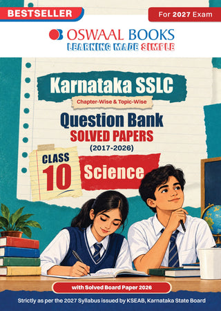 Karnataka Class 10 Science Chapterwise and Topicwise Question Bank  Solved Papers 2017-2026 | For 2027 Exam | With Oswaal AI