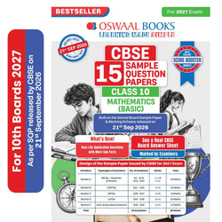 CBSE 15 Sample Question Papers Class 10 Board Exam Mathematics Basic 2026-27 based on latest CBSE SQP dated (21 Sep 2026) | New Questions Typologies With Oswaal AI