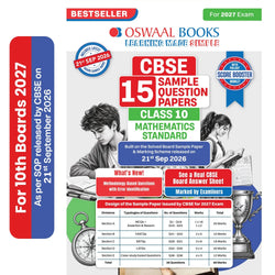 CBSE 15 Sample Question Papers Class 10 Board Exam Mathematics Standard 2026-27 based on latest CBSE SQP dated (21 Sep 2026) | New Questions Typologies With Oswaal AI