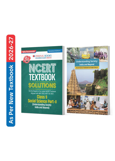Oswaal NCERT Social Science Part-2 (Understanding Society India and Beyond) Textbook and Textbook Solutions Supplement Class 9 (Set of 2 Books) (Latest NCERT) | Revision Notes & Exercise Questions