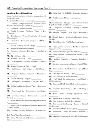 ISC | Topper Notes | Class 12 | Psychology with Oswaal.ai