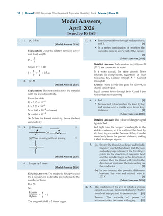 Karnataka Class 10 Science Chapterwise and Topicwise Question Bank  Solved Papers 2017-2026 | For 2027 Exam | With Oswaal AI