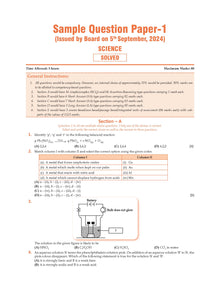 CBSE Sample Question Papers Class 10 Science Book (For 2025 Exam)