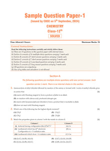 CBSE Sample Question Papers & Exam Rehearsal Class 12 Chemistry (Set of 2 Books) For 2025 Board Exam