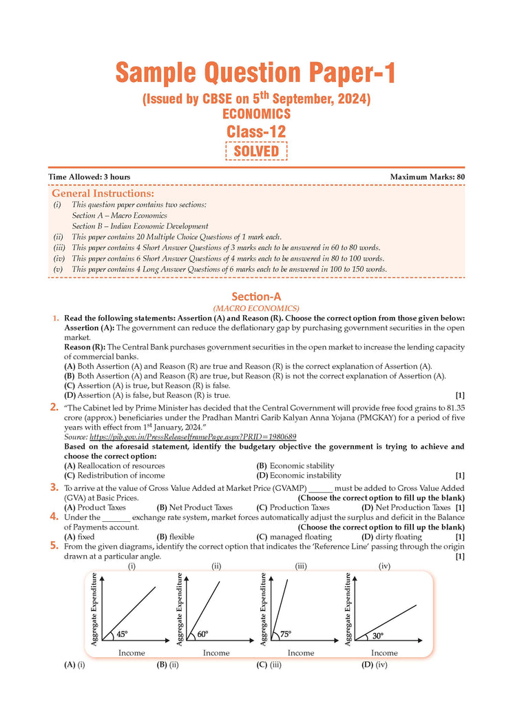 CBSE Sample Question Papers & Exam Rehearsal Class 12 Economics (Set of 2 Books) For 2025 Board Exam