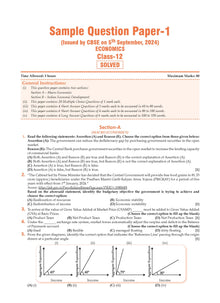 CBSE Sample Question Papers & Exam Rehearsal Class 12 Economics (Set of 2 Books) For 2025 Board Exam