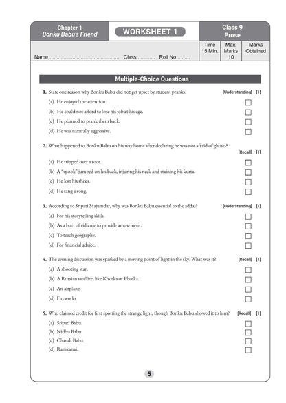 ICSE Treasure Chest Workbook for Classes 9 & 10 | English Literature-Paper-2 | Chapter-wise Worksheets with Solutions | Latest CISCE Pattern | For 2027 Exam | With Oswaal AI