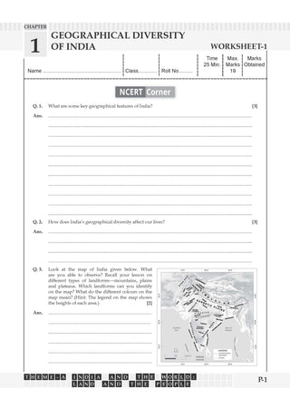 NCERT & CBSE One For All Workbook For Class 7 | Social Science Part-1 & Part-2 | Updated As Per NCF | MCQ's | VSA | SA | LA | Set Of 2 Books | For Latest Exam