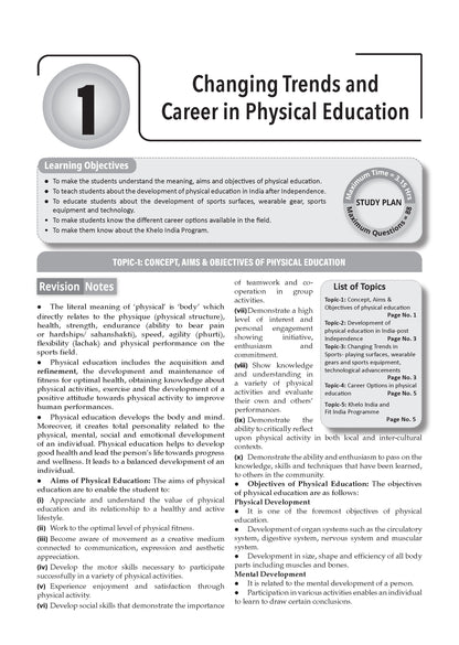 CBSE Class 11 Physical Education Question Bank | Chapter & Topic-wise Solved Papers (2017-2026) | Based on Latest Syllabus (April 2026) | Includes 2026 Papers | For 2027 Exam