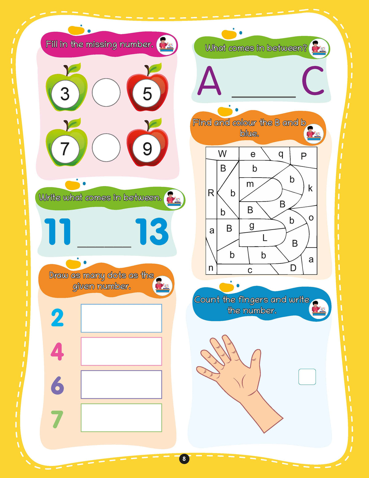 3â€‘inâ€‘1 Activity Book Set for Kids Age 3+ | Brain, Maths & English Quest | 750+ Fun Early Learning Exercises for Tracing, Colors, Shapes, Numbers & Alphabets - Oswaal Books