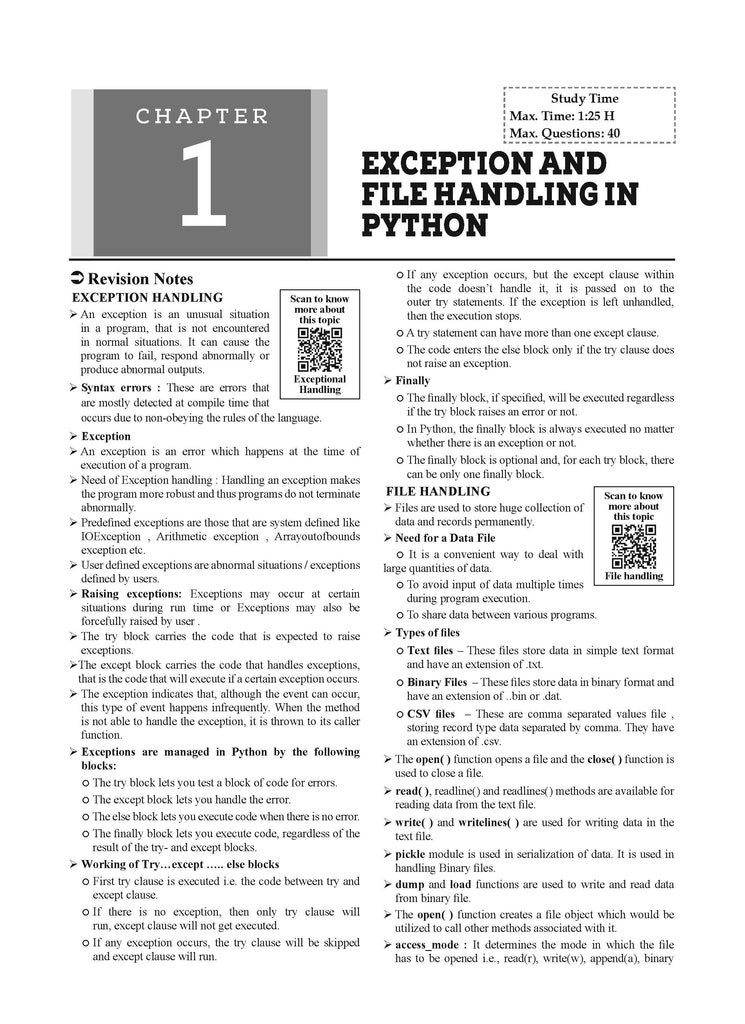 NTA CUET (UG) Chapterwise Question Bank Computer Science (For 2025 Exam)