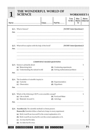 One For All Workbook Class 6 Science| NCERT & CBSE | Latest Curiosity | NCF Compliant | Competency-Based Assessment, Concept Mastery & Exam Practice
