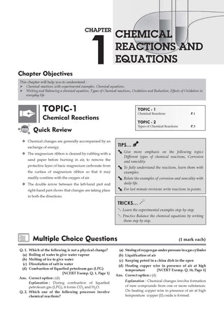 NCERT Exemplar (Problems - Solutions) Class 10 Science Book For Latest Board Exams
