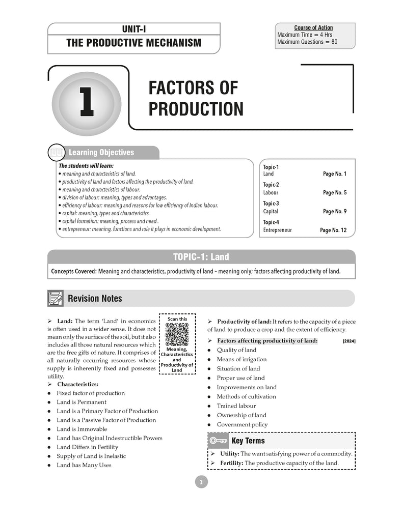 ICSE Question Bank Chapterwise & Topicwise Solved Papers Class 10 Economics For 2026 Exam