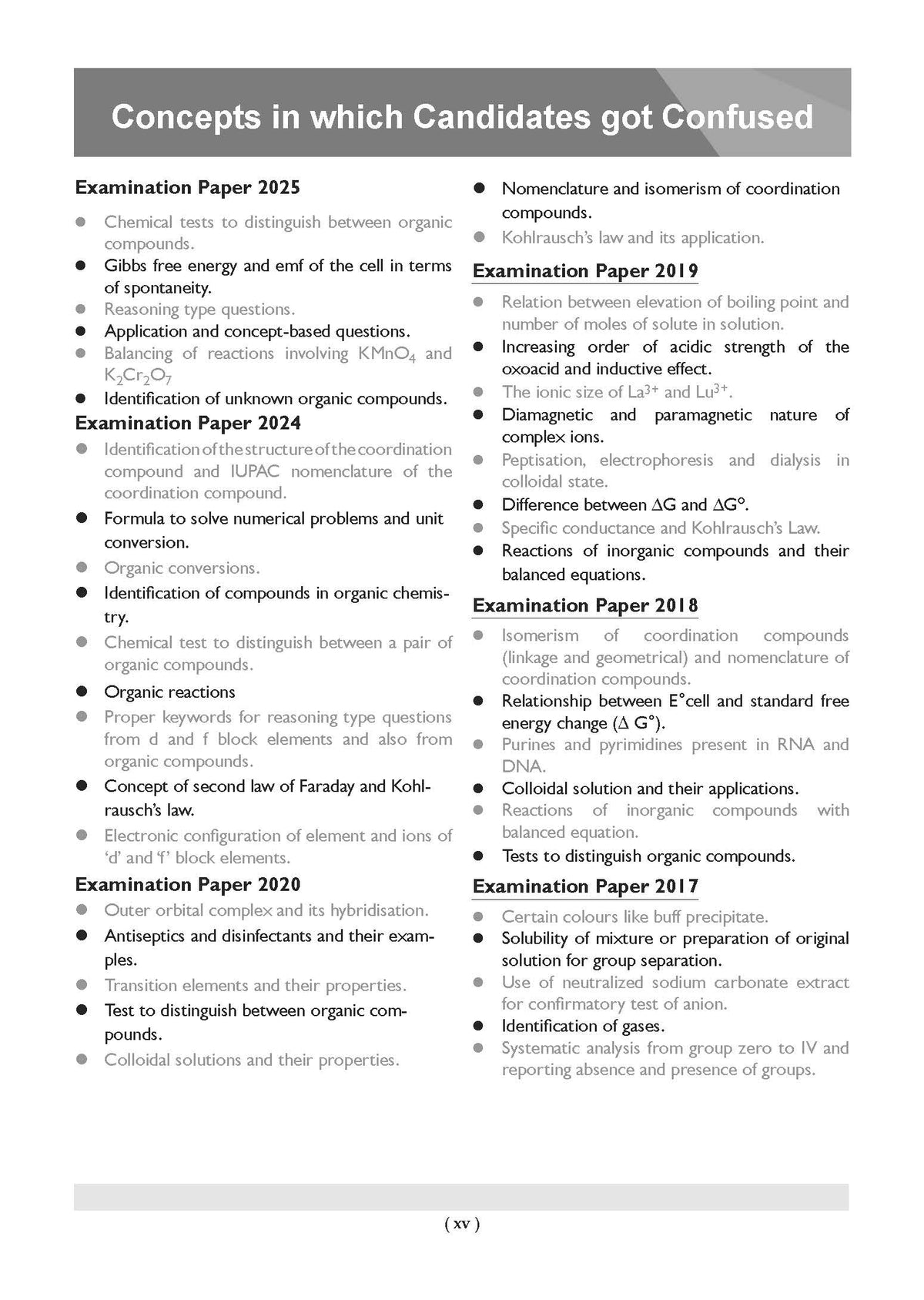 Class 12 ISC Chemistry Question Bank (2017-2026) | Chapter-wise & Topic-wise with Competency Based Questions | For 2027 Exam | With Solved 2026 Board Paper | Self-Assessment Papers