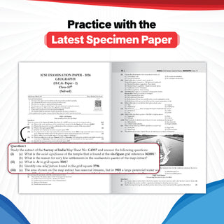 ICSE | 10 Sample Question Papers | Class 10 | Geography (For 2027 Exam) | Includes–Board Paper 2026 & Specimen 2027 | With On Tips Notes, Mind Maps & Oswaal AI