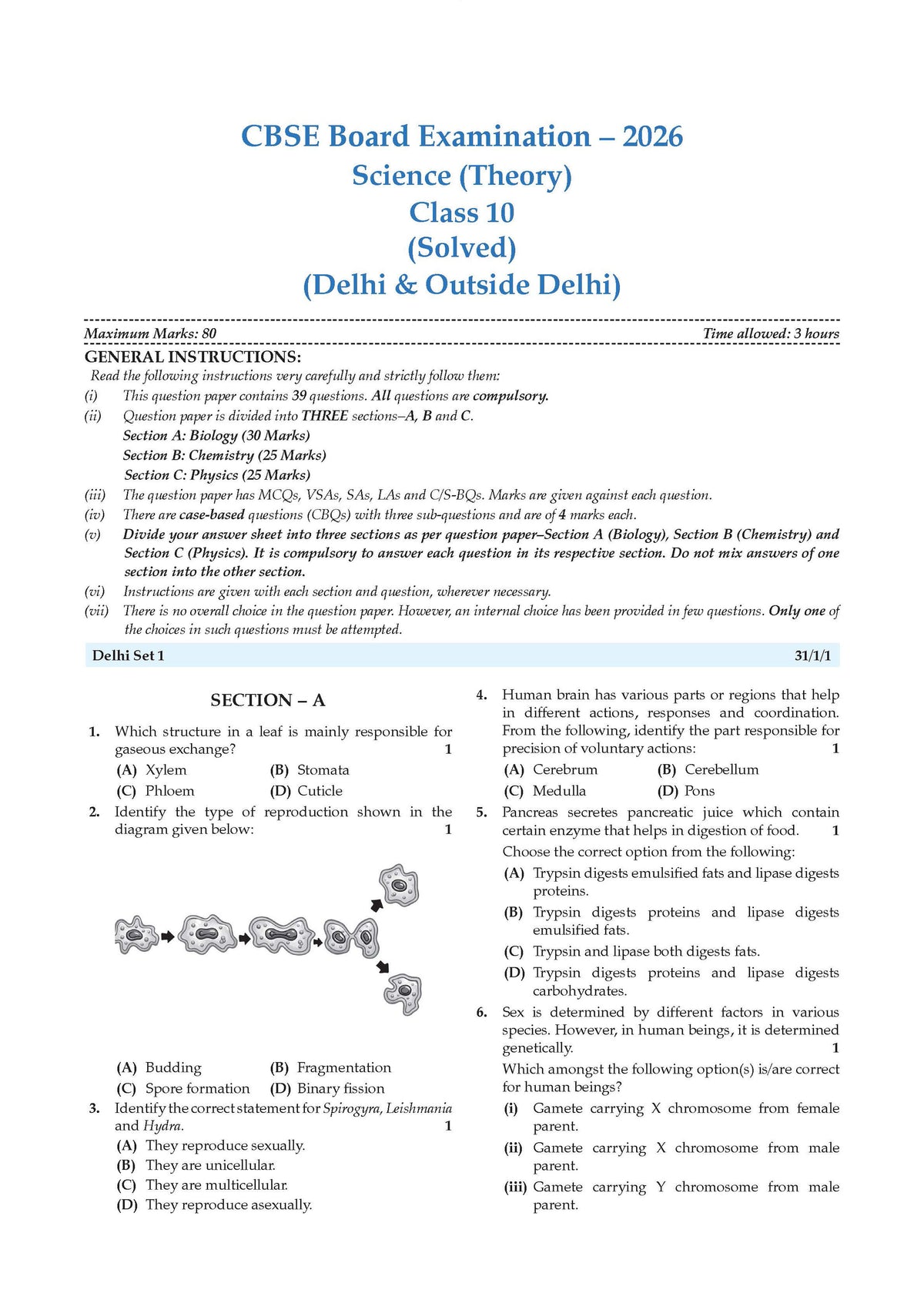 CBSE & NCERT One for All Class 10 Science (For 2027 Exam)