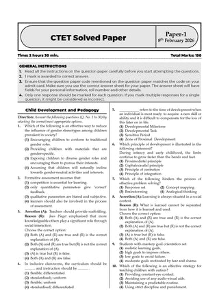 CTET | Central Teacher Eligibility Test | 19 Previous Years' Solved Papers | Year-Wise (2013-2025) | Paper - I (Classes 1 to 5)