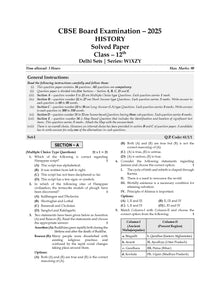 CBSE 10 Years' Solved Papers, Yearwise (2016-2025) Class 12 Humanities (English Core, History, Political Science, Geography) (For 2026 Exam)