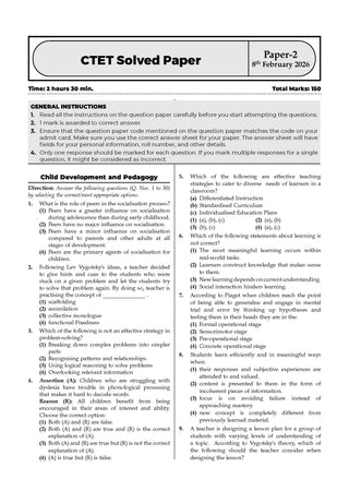 Oswaal CTET 19 PREVIOUS YEARS’ SOLVED PAPERS | YEAR-WISE (2013-2025) | PAPER – 2 (Mathematics & Science) | With Solved Paper 2 held on 8 th Feb 2026 Fully Solved |(Classes 6 to 8)