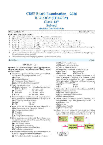 Oswaal CBSE & NCERT One for All Class 12 Biology (For 2027 Exam)
