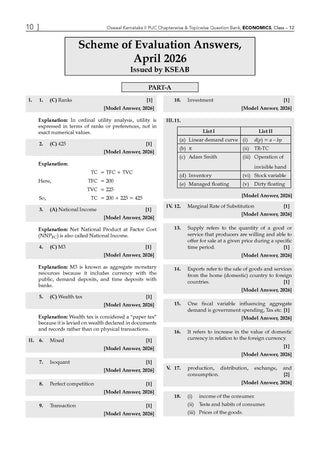 Karnataka II PUC Chapter-wise & Topic-wise Question Bank Class 12 Economics | 1550+ Questions, Revision Notes, Mind Maps, Mnemonics, Fully Solved PYQs (2026–2017) | 2027 Board Exam | oswaal.ai