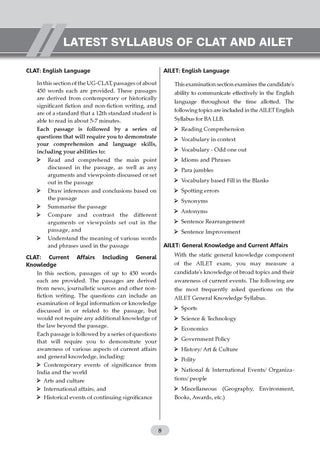 CLAT (UG) and AILET | 7 Years' Chapter-wise and Topic-wise Solved Papers | (2020 -2026) | For 2027 Admission Test