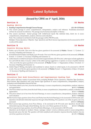 CBSE Xcellence 95+ English Core Class 12 By Taniya Sharma | 1200+ Practice Qs | Topper’s Notes, Mind Maps, Revision Notes | With 2026 Solved Board Papers (For 2027 Board Exam) | Oswaal AI