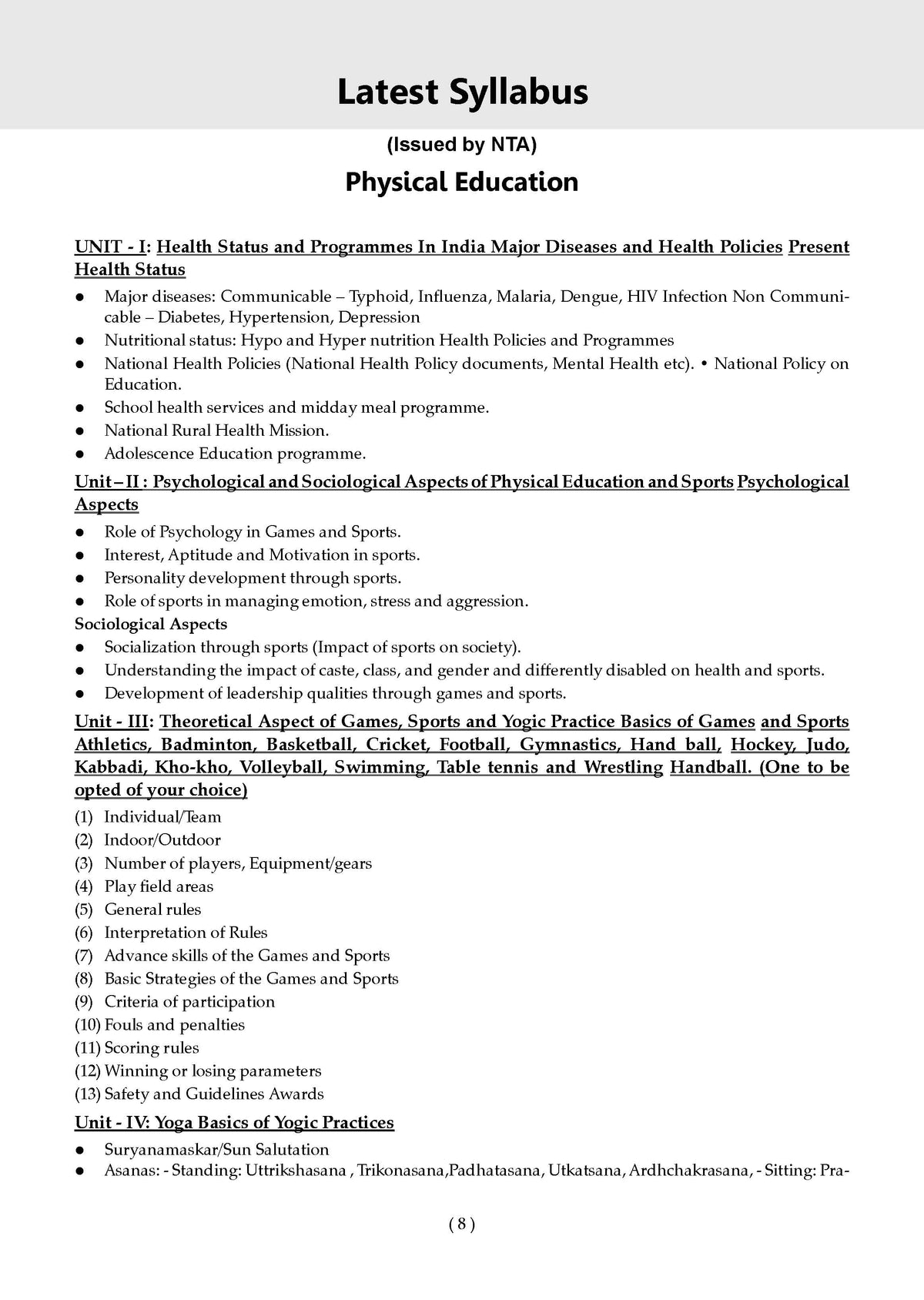 NTA CUET (UG) Chapter-wise Question Bank Physical Education For 2026 Exam (as per latest 27 Dec., notification) | PYQs & 600+ NCERT aligned MCQs | With Oswaal AI