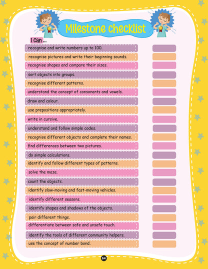 Brain Quest Activity Book for Children (Age 5+): 250+ Fun Exercises, Tracing, Patterns, Colors, Shapes & Early Learning Activities - Oswaal Books