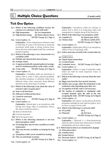 NCERT Exemplar (Problems - Solutions) Class 12 Chemistry Book For Latest Board Exam