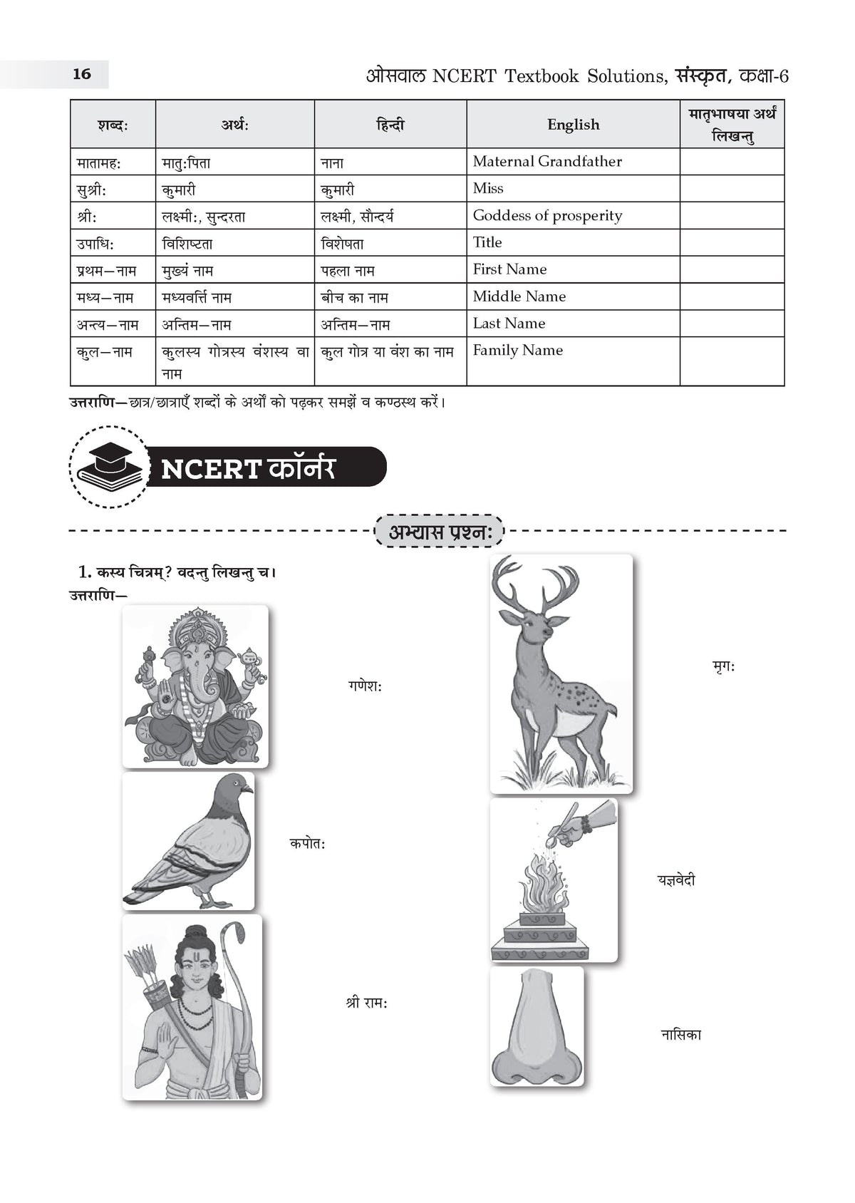 NCERT Textbook Solutions Sanskrit Class 6 | For CBSE 2026-27 Exam | Based on Latest NCERT Deepakam | With Complete Solutions of Objective & Subjective Questions for Practice
