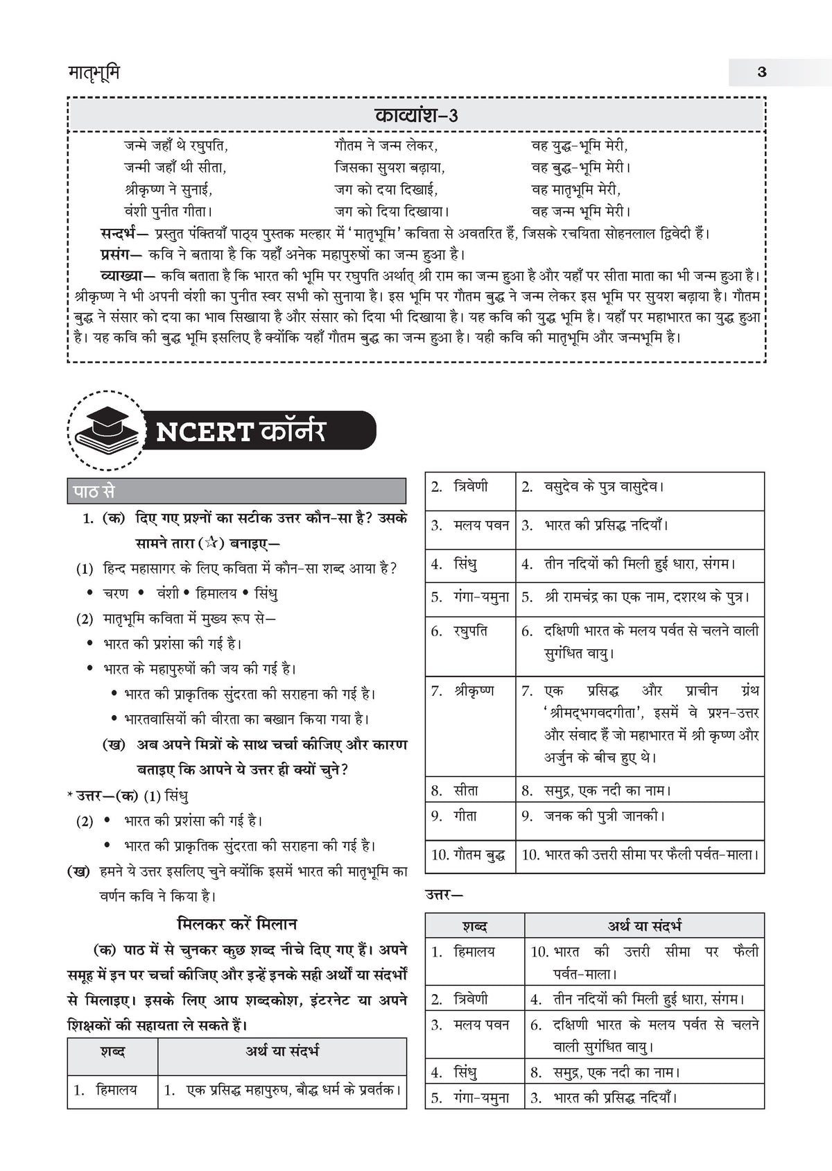 NCERT Textbook Solutions Hindi Class 6 | For CBSE 2026-27 Exam | Based on Latest NCERT Malhar | With Complete Solutions of Objective & Subjective Questions for Practice