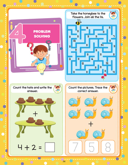 Lil Legends 250+Activities Maths Quest Activity Book" - Oswaal Books