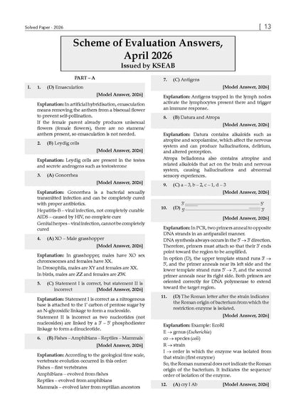 Karnataka II PUC Chapter-wise & Topic-wise Question Bank Class 12 Biology | 1550+ Questions | Revision Notes, Mind Maps, Mnemonics | Fully Solved PYQs (2026-2017) | 2027 Board Exam | Oswaal AI