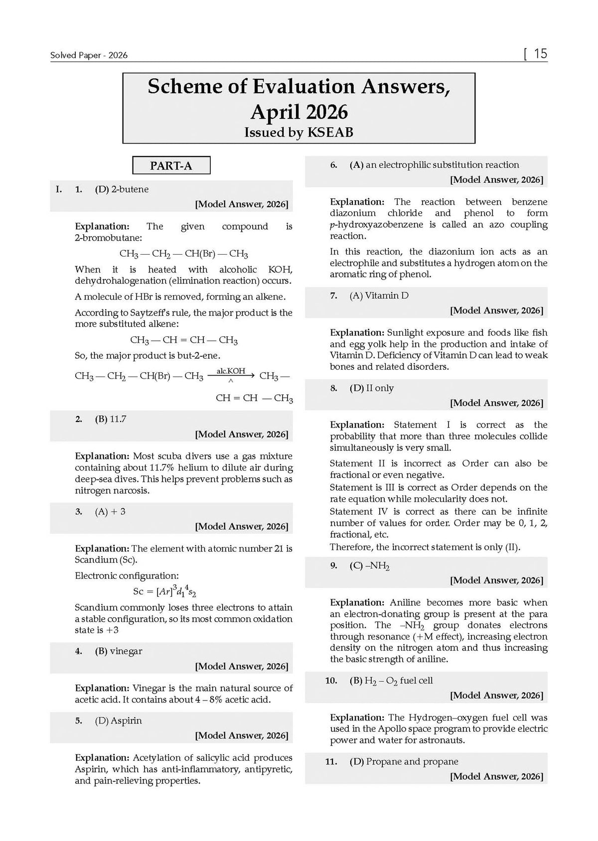 Karnataka II PUC Chapter-wise & Topic-wise Question Bank Class 12 Chemistry | 1550+ Questions, Revision Notes, Mind Maps, Mnemonics, Fully Solved PYQs (2026-2017) | 2027 Board Exam | Oswaal AI