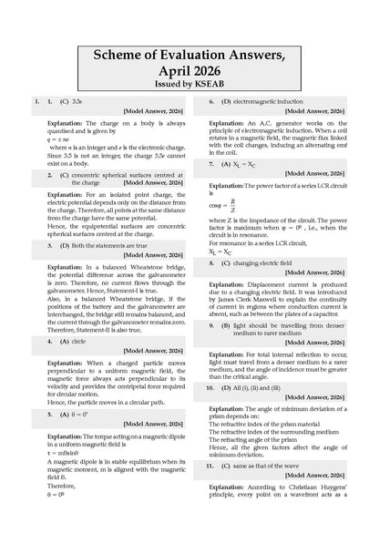 Karnataka II PUC Chapter-wise & Topic-wise Question Bank Class 12 Physics | 1550+ Questions | Revision Notes, Mind Maps, Mnemonics | Fully Solved PYQs (2026-2017) | 2027 Board Exam | Oswaal AI