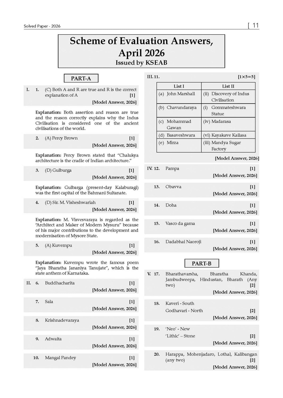 Karnataka II PUC Chapter-wise & Topic-wise Question Bank Class 12 History | 1550+ Questions | Revision Notes, Mind Maps, Mnemonics | Fully Solved PYQs (2026-2017) | 2027 Board Exam | Oswaal AI